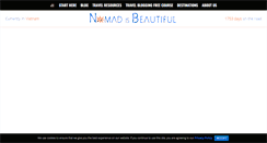 Desktop Screenshot of nomadisbeautiful.com